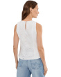 Embroidery Front Sleeveless Blouse