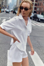 Zara БЕЛАЯ ПОПЛИНОВАЯ РУБАШКА С ЖЕМЧУГОМ?