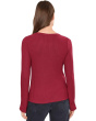 Long Sleeve with Slit Scoop Neck Knit Top