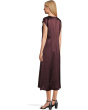 Textured Satin V-neck Dress