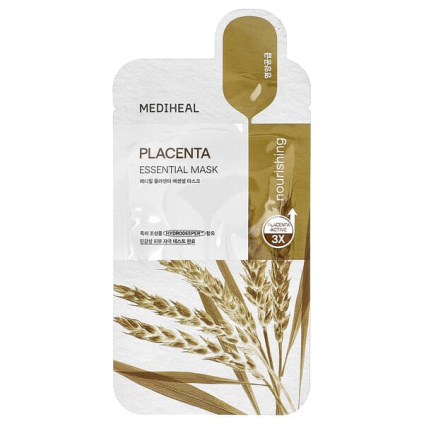 MEDIHEAL, Placenta, Essential Beauty Mask, 1 шт., 24 мл (0,81 жидк. унц.)