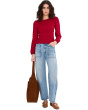 Smocked Boatneck Top