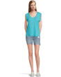 Cap Sleeve Scoop Neck Tee