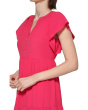 Flutter Sleeve Gauze Midi Dress