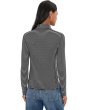Stripe Coverstitch Turtleneck Drapey Ray