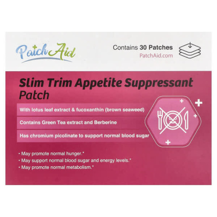 PatchAid, Slim Trim, патч для подавления аппетита, 30 шт.
