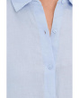 Organic Handkerchief Linen Classic Collar Long Shirt