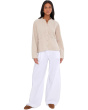 Organic Cotton Doubleweave Mandarin Collar Jacket