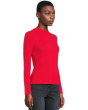 Long Sleeve Mock Neck Knit Top With Button Detail