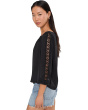Square Neck Lace Yoke Blouse