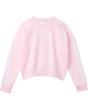 3-Stripes Crew Neck Heather Fleece Pullover (Big Kid)
