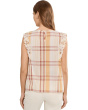 Petite Cap Sleeve Dolman Embroidered Woven Top