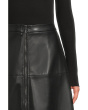 Vegan Leather Long Skirt
