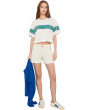Halle High-Rise Relaxed Shorts in Powder Mended