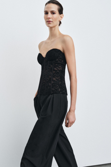 Zara КРУЖЕВНОЙ КОРСЕТ 498804534-800-2