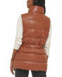 Vegan Leather Puffer Vest