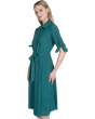 Chiffon Short Sleeve Shirt Dress