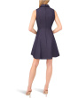 Sleeveless Fit & Flare Collared Dress