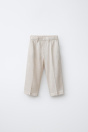 Zara ЛЬНЯНЫЕ КЛАССИЧЕСКИЕ БРЮКИ 507295970-052-18