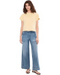 Mid-Rise Stride Wide Leg Jeans With Utility Details 30" Inseam