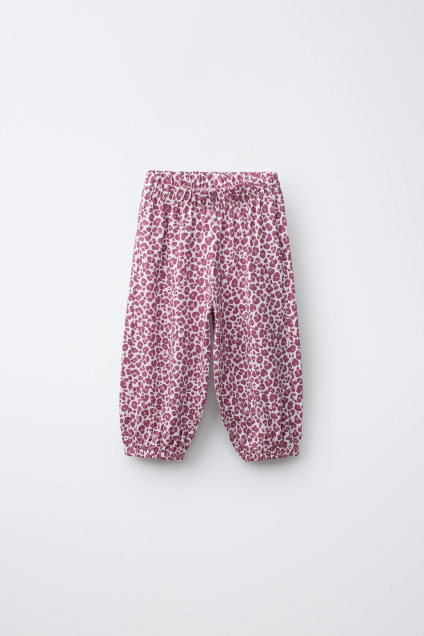 Zara ШАРОВАРЫ С ПРИНТОМ ЖИВОТНЫХ 522398959-612-18