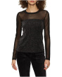 Sparkle Mesh Crew Tee