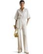 Linen Roll-Tab Sleeve Tunic