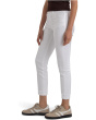 Amy Crop Straight Leg Roll-up Fray In Optic White