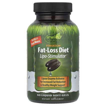 Irwin Naturals, Forskolin Fat-Loss Diet®, 60 жидких капсул