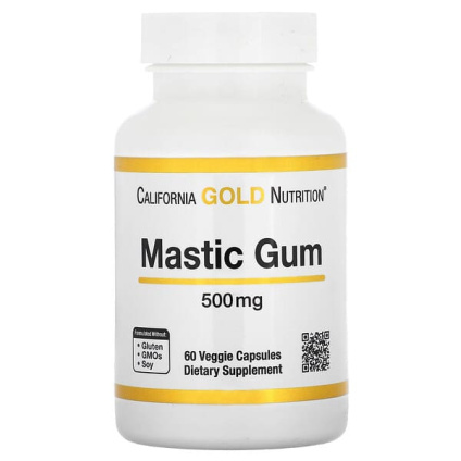 California Gold Nutrition, мастиковая смола, 500 мг, 60 растительных капсул