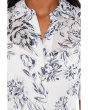 Short Sleeve Floral Chiffon Shirt Dress