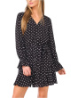 Long Sleeve Waist Tie Dress