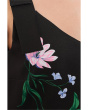 Bow Strap Placement Print Midi Dress