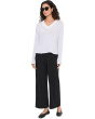 Stretch Jersey Knit Wide Ankle Pants
