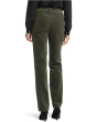 Petite Marilyn Straight Corduroy Pants in Vine Leaf
