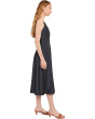 Denim V-Neck Sleeveless A-Line