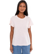 Organic Cotton Slubby Jersey Crew Neck Top