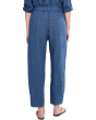 Washed Organic Linen Delave Ankle Pleated Lantern Pants