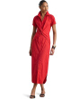 Twist-Front Cotton-Blend Shirtdress