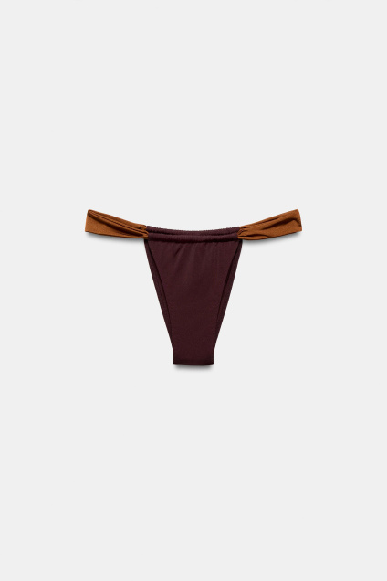 Zara БРЮКИ-БИКИНИ С БАНТАМИ 526767491-700-1