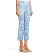 Elastic Waist, Pull On Printed Pants With Faux Welt Pockets