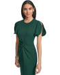 Scuba Crepe Split Sleeve Sheath