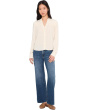 Adrie - Long Sleeve Top With Trim And Shirring