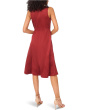 Sleeveless Midi Dress with Seams
