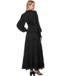 Plisse Ruffle Maxi Dress