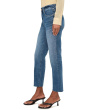 Rachael High-Rise Fab Ab Mom Raw Hem in Faithful