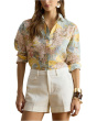 Linen Roll-Tab Sleeve Tunic