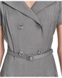 Melange Suiting Belted Aline