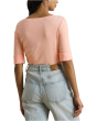 Stretch Cotton Boatneck Top