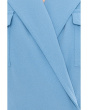 Short Sleeve Self Tie Jacket Dress
